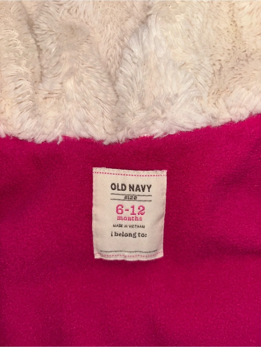 Old Navy Quilted Puffer Coat Lot 2 Pieces Pink Silver Baby Size 6-12 Months